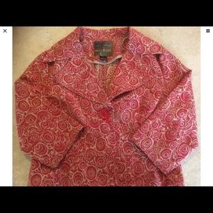 Mac & Jacket Cotton Single Button Jacket Size 12